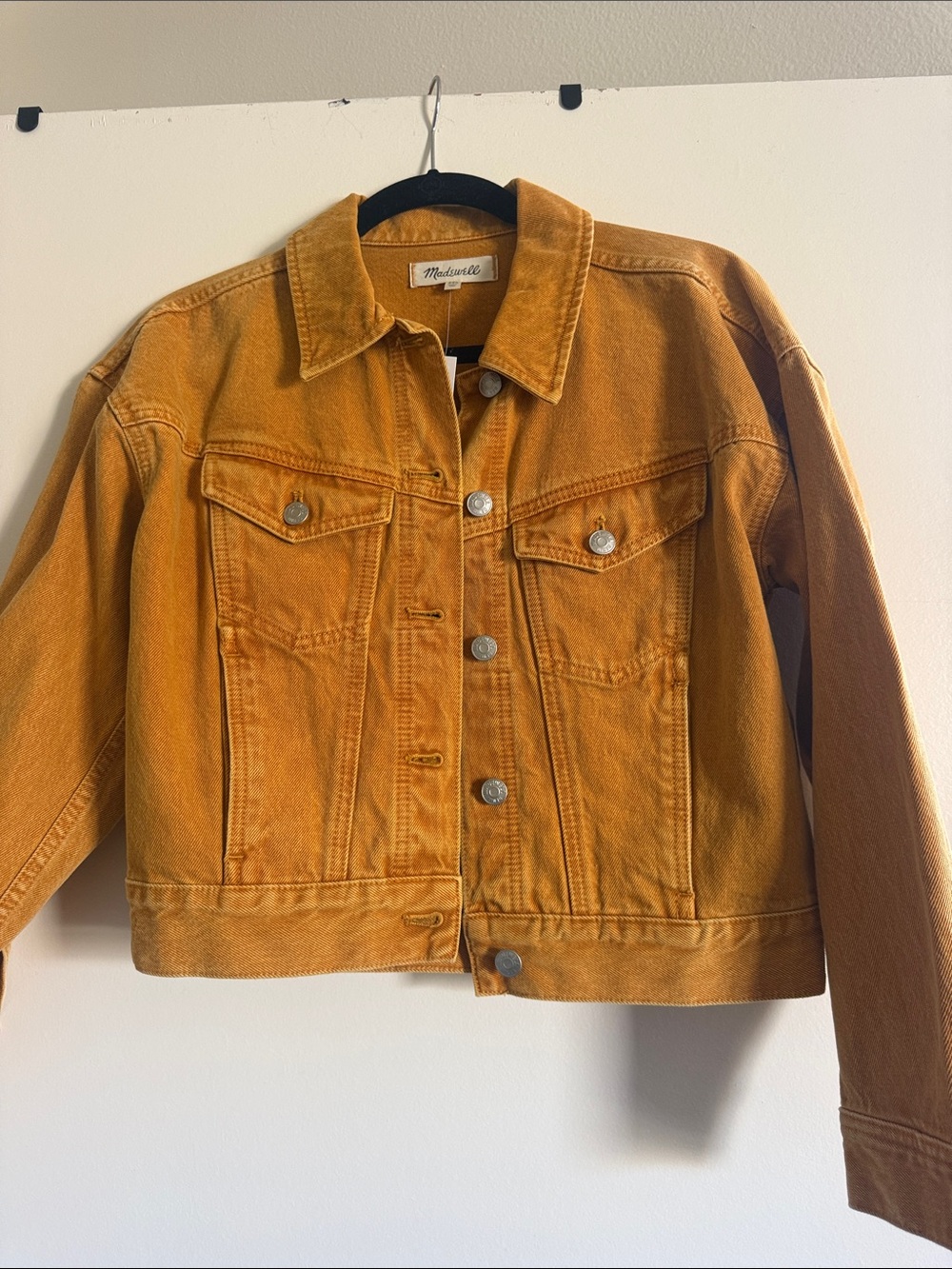 Madewell Women's Ochre Denim Trucker Jacket